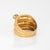 1970s 70s Diamond Wide Band Sz 9 Cigar Ring Vintage 18k Yellow Gold Fine Jewelry For Sale - Image 5 of 6