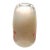 Henry Dean Belgian Studio art glass vase Clear oval shaped glass features an abstract design of white yellow, red and...