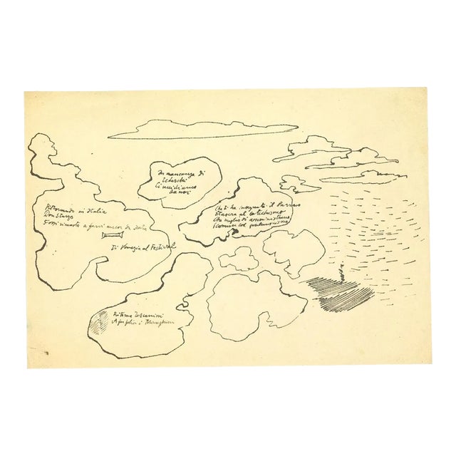 Leo Longanesi - Pen Drawing - Pen Drawing - 1937 For Sale