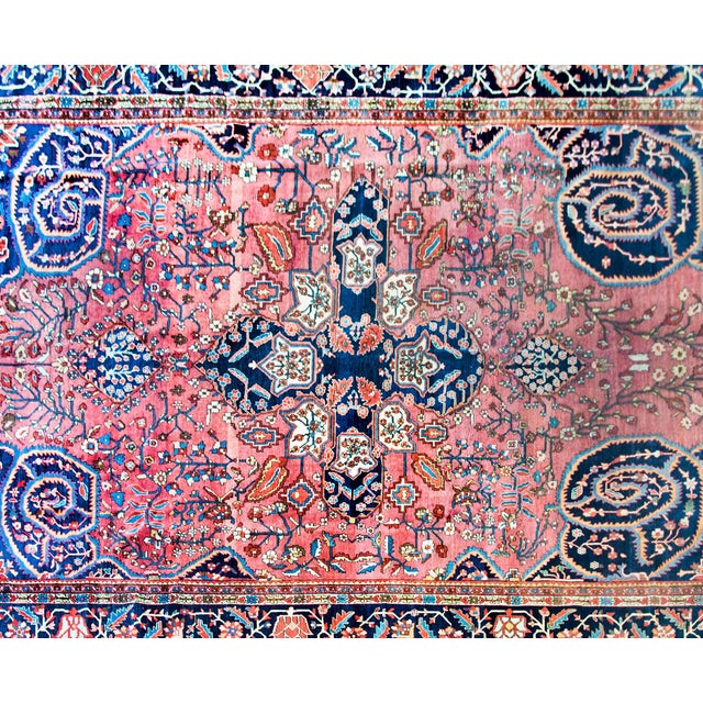 Early 20th Century Persian Sarouk Farahan Rug For Sale In Chicago - Image 6 of 13