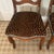 Traditional Antique Handcarved Side Chairs With Leaf Design and Leopard Upholstery and Turquoise Welting - a Pair For Sale - Image 3 of 10