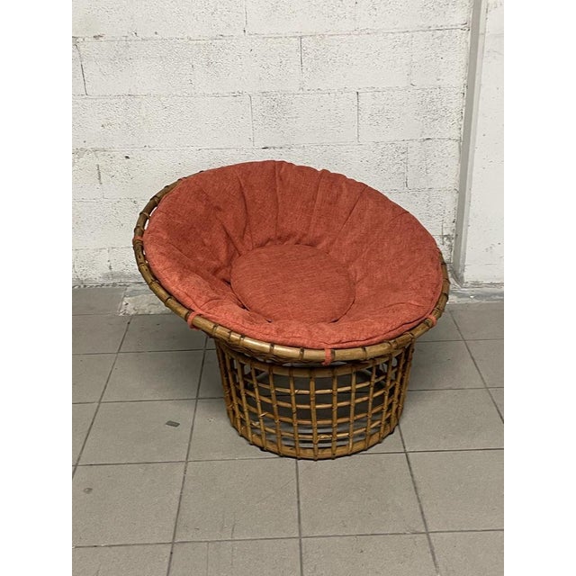 Egg Lounge Chair in Rattan, Italy, 1960s For Sale - Image 10 of 15
