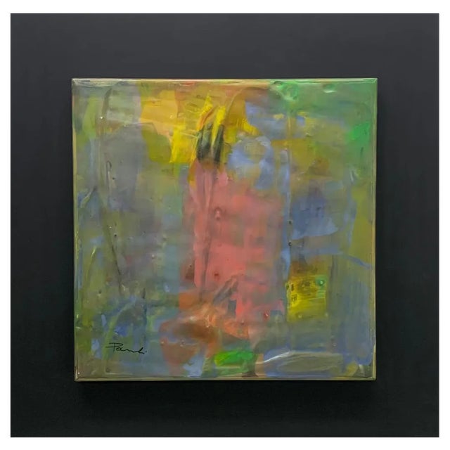 Gilbert Pauli, Cosmos, Mixed Media, 2007, Painting on Plaster For Sale