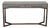 Crate & Barrel Faux Shagreen Console Table For Sale