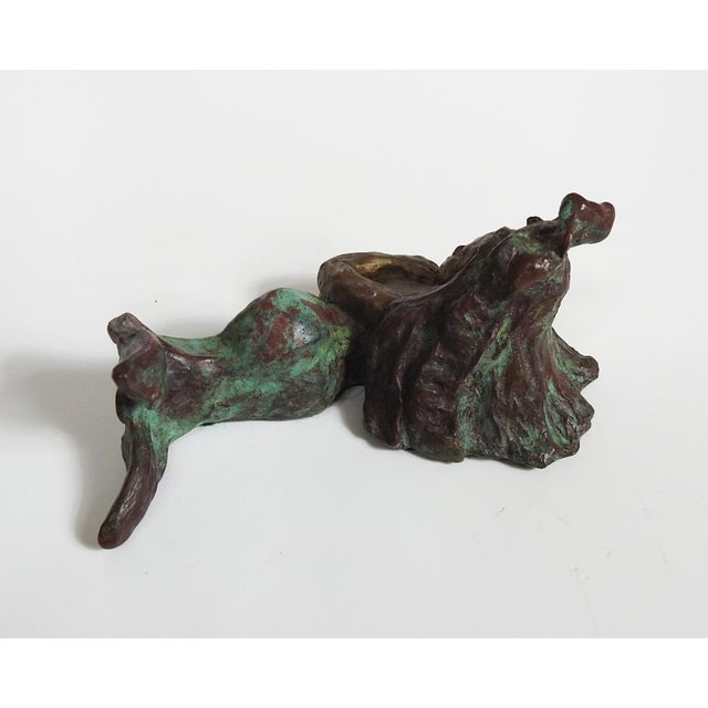 Small Late 20th Century Mermaid Bronze Sculpture For Sale - Image 4 of 7