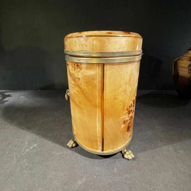 Italian Burl Walnut Smoking Set, 1970s For Sale - Image 13 of 16