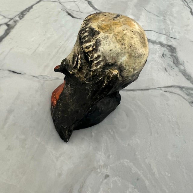 Sculpture of Man’s Head Folk Art Expressionist For Sale In San Francisco - Image 6 of 8