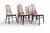 Brown Mid 20th Century Set of Six Nils Koefoed "Eva" Highback Dining Chairs in Rosewood For Sale - Image 8 of 18