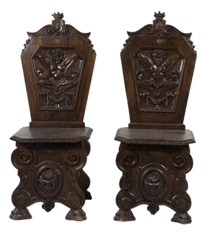 Vintage Chairs, 1900s, Set of 2