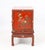 Chinese Red Lacquered Cabinet on Stand For Sale - Image 9 of 10