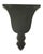 Plastic Vintage 19th Century - Style Regency Black & Floral Wall Sconce Shelf For Sale - Image 7 of 7