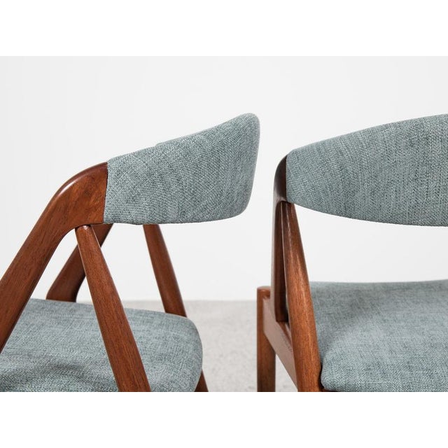 Brown Mid-Century Danish Model 31 Dining Chairs in Teak by Kai Kristiansen for Schou Andersen, Set of 4 For Sale - Image 8 of 13