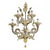 Venetian Ca Rezzonico Murano Glass Wall Sconce with Gold Leaf and Flowers by Simoeng for Simoeng For Sale - Image 6 of 7