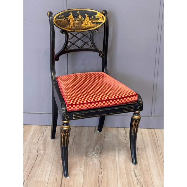 Set of Eight Regency Style Dining Chairs by John Rosselli & Assoc. For Sale - Image 9 of 16