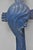 Vintage Religious Jesus Sculpted Resin Blue Mid Century Wall Crucifix Cross For Sale - Image 4 of 14