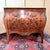 Louis xv style curved marquetry commode louis xv style curved marquetry commode gilt bronze mounts marble top h 89 x w 92...