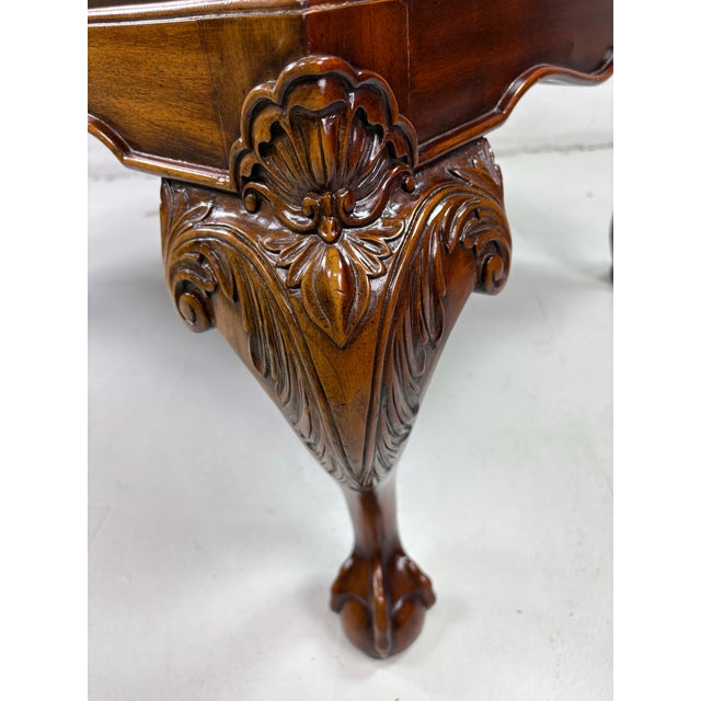 Vintage Leather Galley Tray Coffee Table After Ralph Lauren For Sale - Image 11 of 12