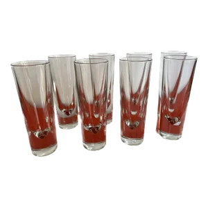 1980s Carlos Moretti Italy Weighted Highball Glasses- Set of 8