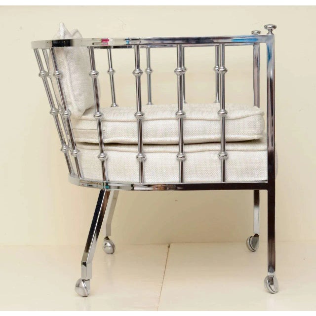 Metal Vintage Sculptural James Peade for Drexel Abacus Side Chair, 1960's For Sale - Image 7 of 11
