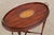 English Edwardian Inlaid Mahogany Oval Tray Table For Sale In Philadelphia - Image 6 of 15
