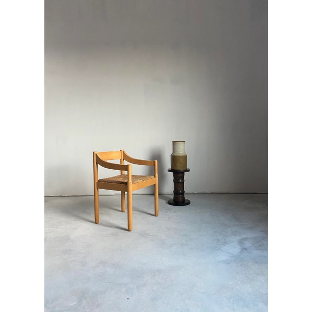 Large Hertha Bengtson floor vase for the Swedish company Rörstrand, circa 1950s. This partly glazed, signed piece is...