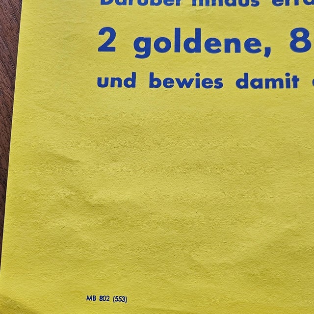 Original Poster DKW RT 125 Motorcycles, 1953 For Sale - Image 3 of 4