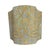 Vintage Italian Fortuny Fabric Half Drum Lamp Shades - A Pair For Sale - Image 4 of 5