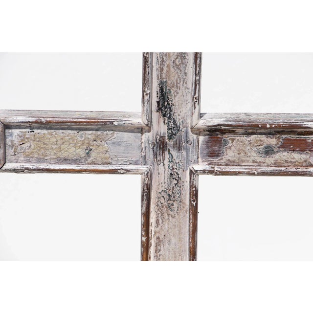 Baroque 18th Century Portuguese White Baroque Wooden Cross For Sale - Image 3 of 13