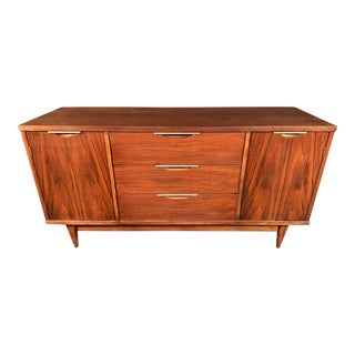 Mid 20th Century Kent Coffey "Tableau" Mid Century Modern Walnut Sideboard For Sale