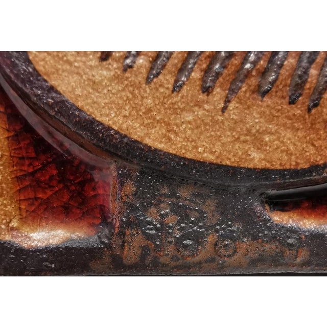 Ceramic Large Relief in Stoneware by Noomi Backhausen for by Søholm Ceramic, 1979 For Sale - Image 7 of 12