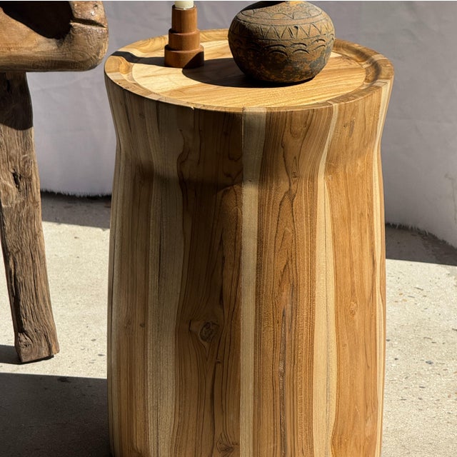 Side Table in Suar Wood For Sale - Image 11 of 18