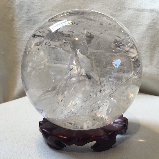 Extra Large Quartz Crystal Ball Chairish