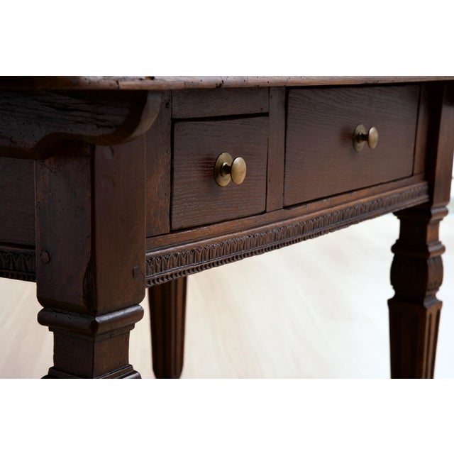 German Neo-Renaissance Oak Writing Table, 1890 For Sale - Image 11 of 14