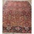 Persian 1890s Red Ground Geometric Antique Heriz Handknotted Room Size Rug For Sale - Image 3 of 5