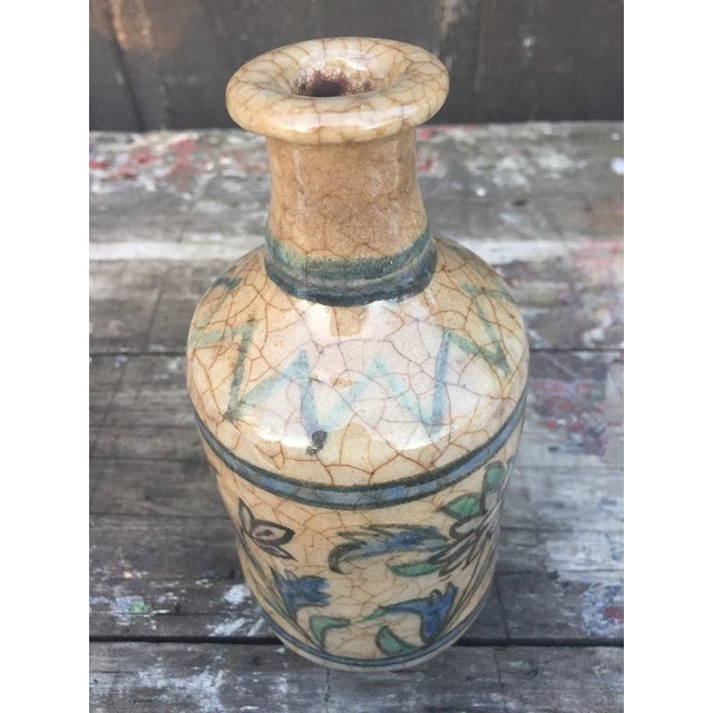 Antique Persian Iznik Pottery Vase | Chairish
