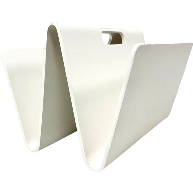 Magazine Rack in Plywood in the style of Alvar Aalto, 1980s For Sale