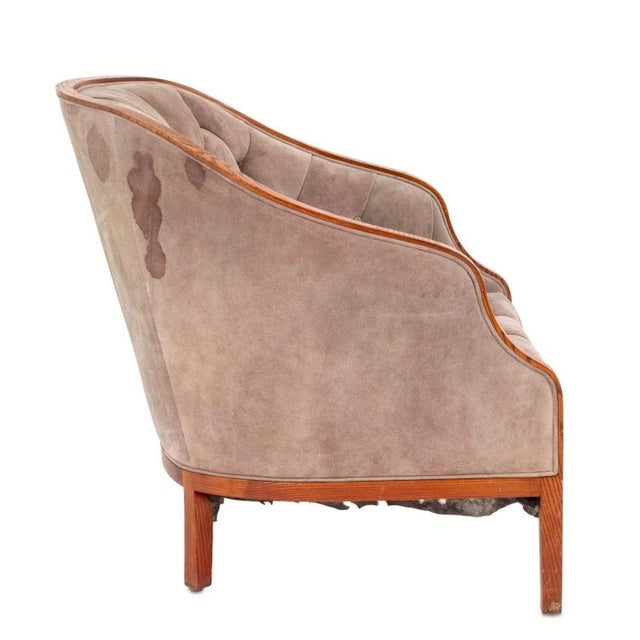 French Empire Style Ash Tub Chair For Sale - Image 3 of 4