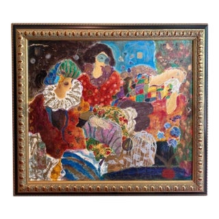 1990s Roy Fairchild “Bal Masque” Painting Print For Sale