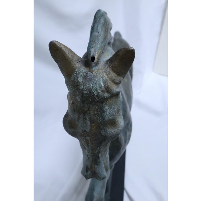 Antique American Large Gilt Copper Horse Weathervane For Sale - Image 12 of 13
