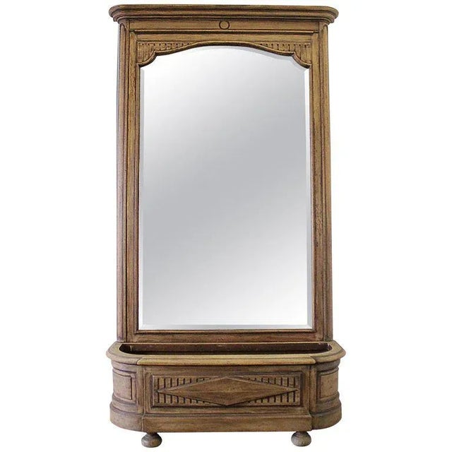 Early 20th Century Italian Trumeau Mirror With Planter Stand For Sale - Image 12 of 12
