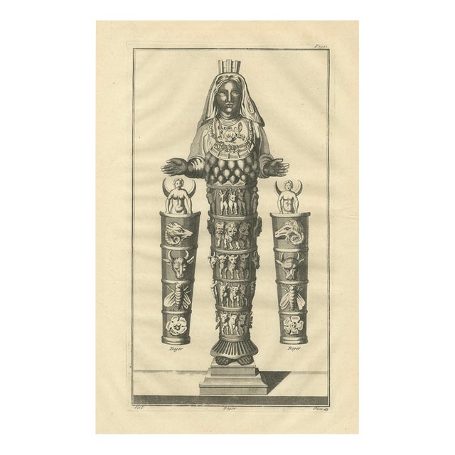 Bernard de Montfaucon, Diana of the Ephesians, 1721, Engraving on Paper For Sale