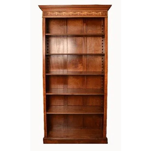 Vintage Burr Walnut Open Bookcases, Set of 2 For Sale - Image 3 of 10