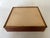 Large 1980's Dunhill Style Ribbon Mahogany Wood Humidor, Box With Brass Hinges For Sale - Image 10 of 10