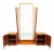 French Art Deco Birds Eye Maple Dressing Table with Illuminating Mirror, 1930s For Sale - Image 3 of 11
