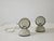 Set of two famous Eclisse table lamps, a masterpiece of Italian Space Age design created by Vico Magistretti in 1965 for...