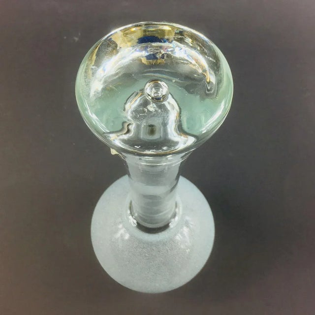 Glass Swedish Glass Vase from Bergdala, 1960s For Sale - Image 7 of 8