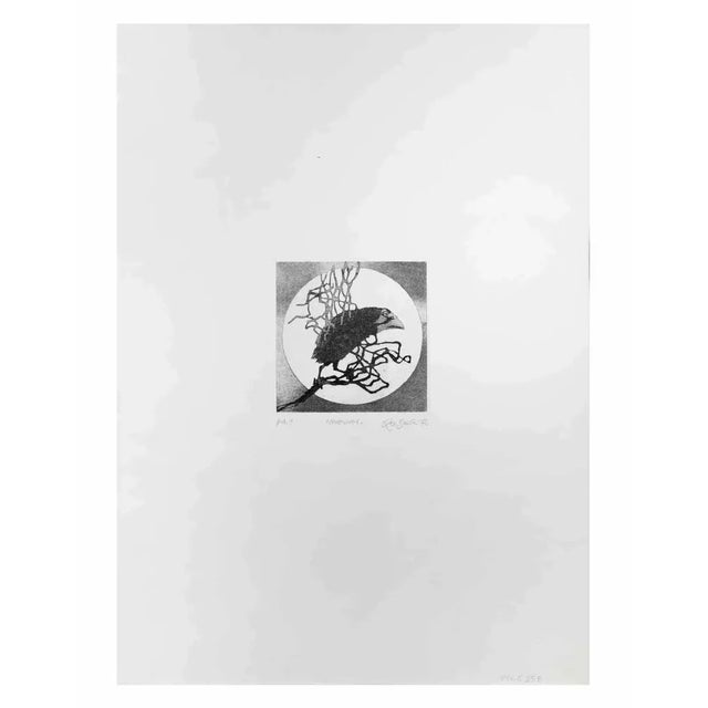 Nocturnal is an artwork realized by the Contemporary Italian artist Leo Guida (1992 - 2017) in 1972. Black and white...