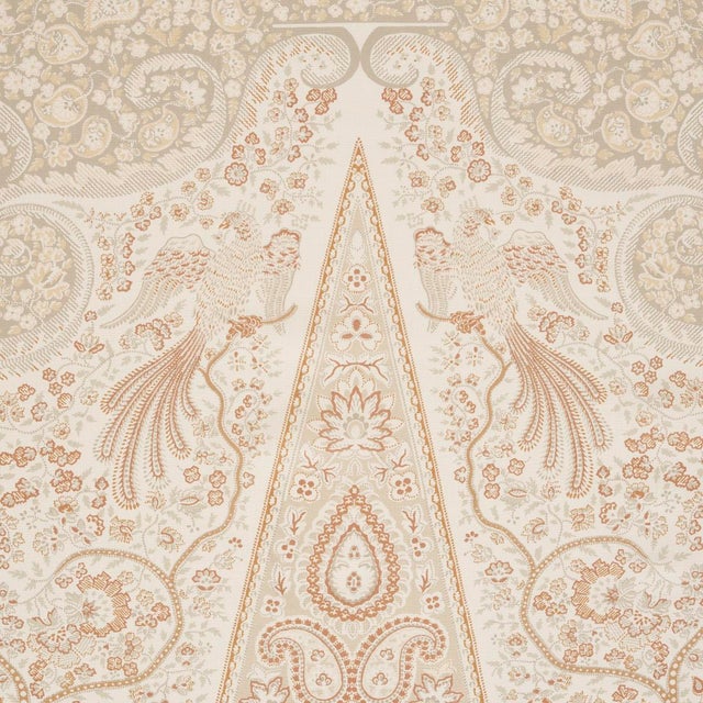 Not Yet Made - Made To Order SAMPLE - Schumacher Colmery Paisley Panel Fabric In Parchment For Sale - Image 5 of 6