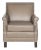 Club Chair With Silver Nailheads in Clay & Espresso For Sale