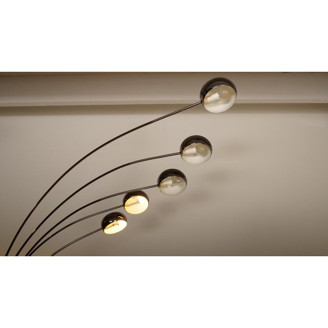 Vintage Swedish Floor Lamp in Chrome and with Marble Foot from Cottex For Sale - Image 10 of 16